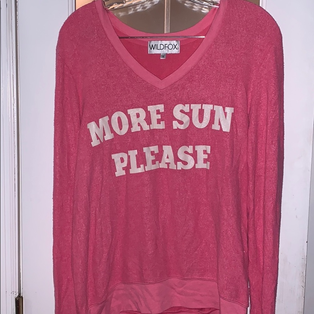 Wildfox v-neck baggy beach jumper
